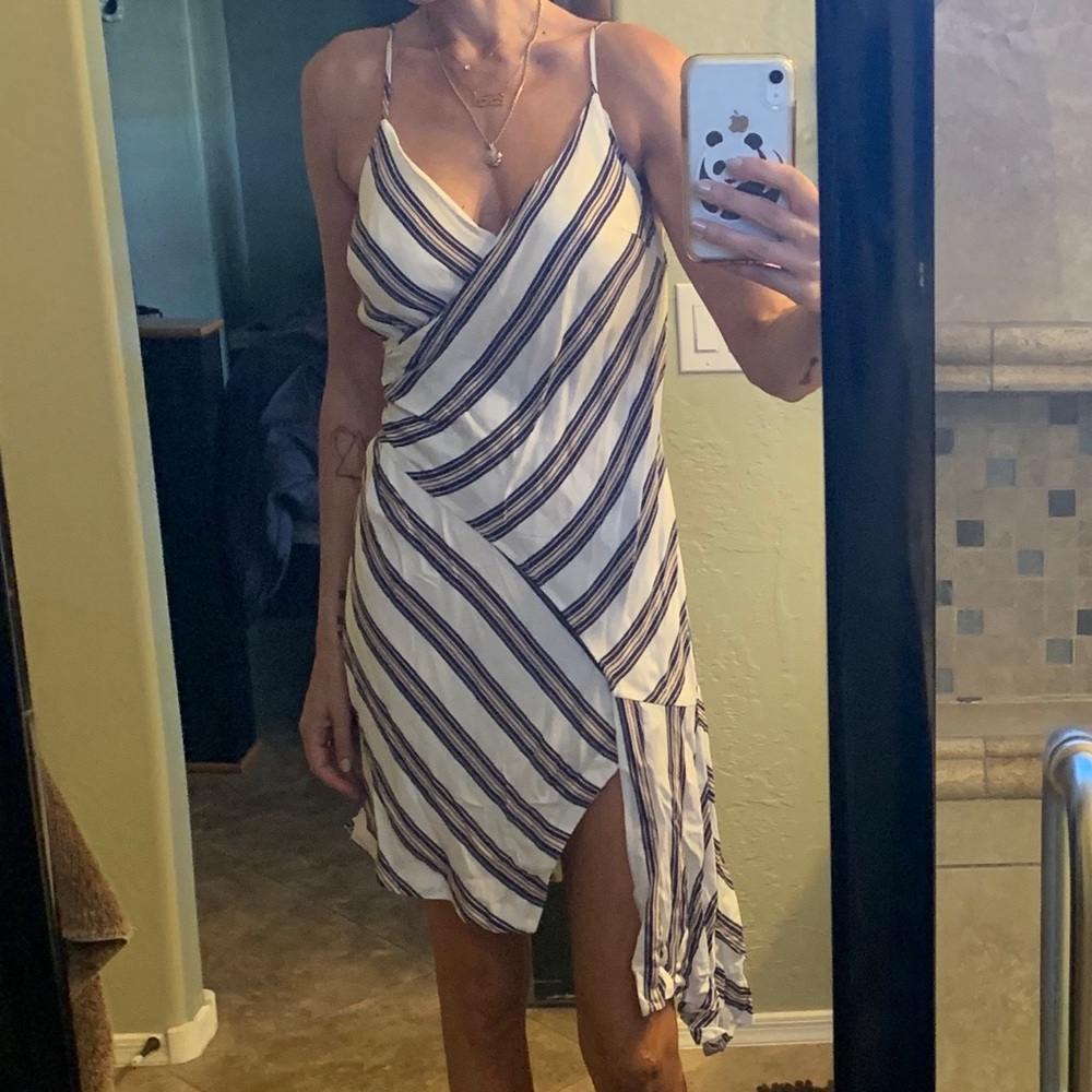 LUSH striped spaghetti strap dress. Size SM. NWOT